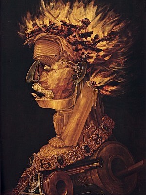 Fire, by Giuseppe Arcimboldo, ca. 1575